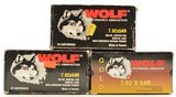 Wolf 7.62x54R Ammunition NOS - 1 of 2