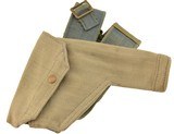 WW2 British Webley Canvas Holster "M. E. Co. 1943 " With Belt - 1 of 5