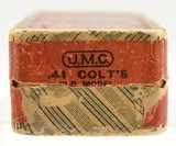 Scarce Full Box UMC 44 Colt Ammo Black Powder Fabric Box 210 Grain - 3 of 7