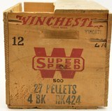 Vintage Winchester Super-Speed Paper 12ga. 2 3/4" 4 Buck Shells Crate - 8 of 9