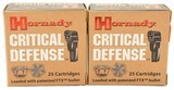 Hornady Critical Defense 9mm Luger 115 GR FTX 50 Rounds Ammo - 1 of 3