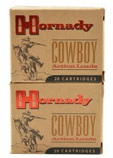 2 Boxes Hornady 45 Colt Ammunition 255 Grain Cowboy 40 Rounds - 1 of 3