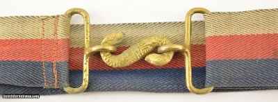 WW1 Canadian Army Snake Belt for Dress