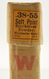 Pre-WWI Full Box Winchester Smokeless 38-55 Ammo Metal Patched SP - 4 of 6