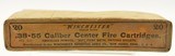 Pre-WWI Full Box Winchester Smokeless 38-55 Ammo Metal Patched SP - 2 of 6