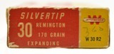 Full Box Winchester 30 Rem Ammo Super Speed Silvertip 20 Rounds W30R2 - 3 of 4