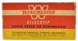 Full Box Winchester 30 Rem Ammo Super Speed Silvertip 20 Rounds W30R2 - 1 of 4