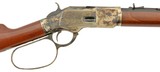 Engraved Uberti 1873 Deluxe Short Rifle 45 Colt John Wayne Large Loop - 1 of 15