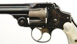 S&W .38 Safety Hammerless 3rd Model Revolver With Rare Long Barrel - 7 of 15