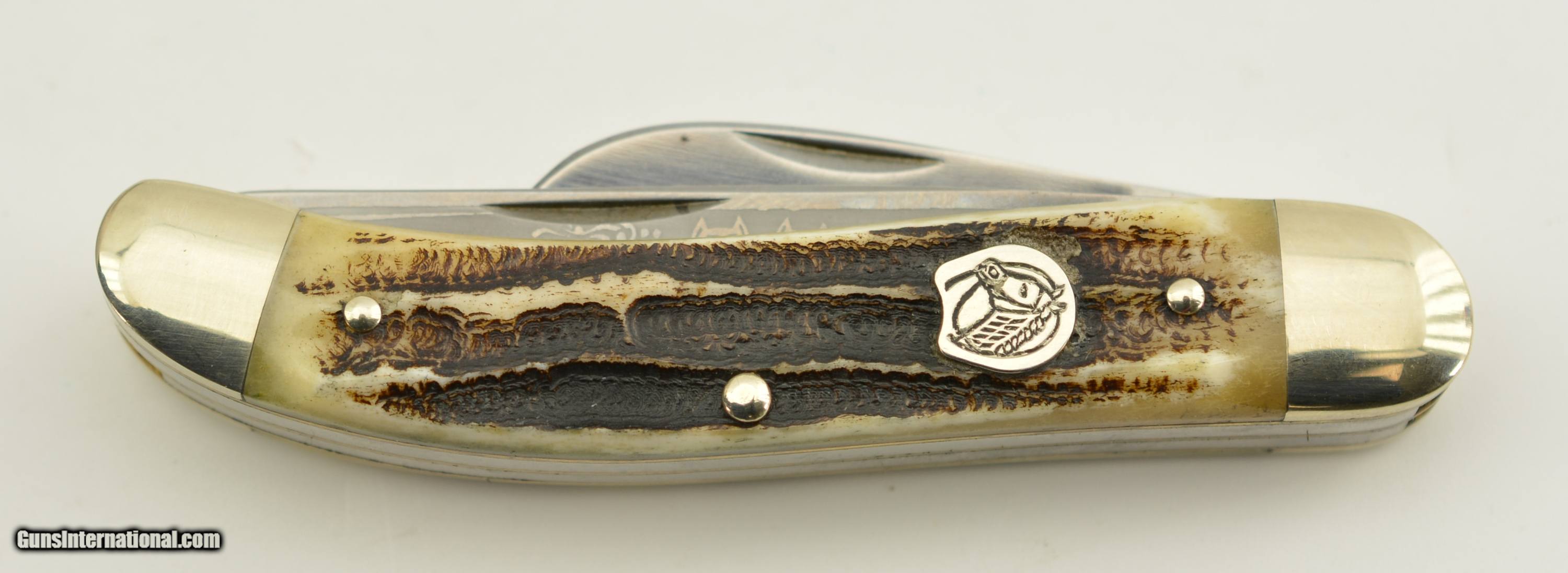 Sold at Auction: OWL HEAD 3 BLADE SOW BELLY KNIFE