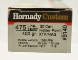 Hornady Custom 475 Linebaugh 400gr. XTP/MAG 20 Rnds - 2 of 3