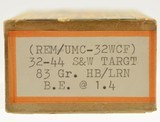 Rare 32-44 S&W Target Ammo Full Box REM-UMC Box 32 WCF - 2 of 4