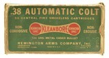 Rem UMC “Dog Bone" Full Box 38 Automatic Colt Ammo - 1 of 5