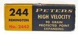 Peters 244 Rem High Velocity 90 GR Protected Point Expanding Bullet 20 - 4 of 6