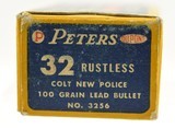 Peters Rustless 32 Colt New Police Ammo Full Box - 3 of 5