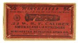 Sealed! Winchester 22 W.R.F. Smokeless Ammo 1914 Issues 11-15 Date Cod - 1 of 6