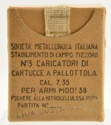 WWII Italian Military 7.35 Carcano Mod 38 Ammo 18 Rnds in Clips - 1 of 4