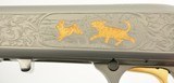 Excellent Browning Semi-Auto 22 Grade VI Takedown Gold Game Scene - 8 of 15