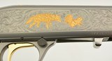 Excellent Browning Semi-Auto 22 Grade VI Takedown Gold Game Scene - 4 of 15