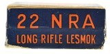 U.S. Cartridge Co. 22 Long Rifle NRA Target Issue Full Box Lowell, Mas - 2 of 7