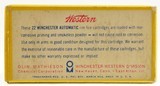 Full Box Western 22 Winchester Automatic Ammo 45 Gr 50 Rds
Excellent - 3 of 4