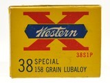 Western 38 Special Ammo Full Box 158 Grain Lubaloy Early Olin Mathieso - 3 of 5