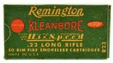 Remington 1939 Kleanbore Hi-Speed Issue 22 LR Hollow Pt. Ammo - 1 of 7