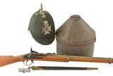 Rare Canadian Militia Unit Marked Snider Rifle - Helmet and Bayonet - 1 of 15
