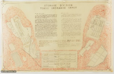 Silk Presentation Map U.S. Ordnance Depot