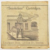 Rare Empty Kirkwood Bros Shotshell Box - 1 of 8