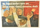 Original Ben Shahn Poster French Workers WWII Propaganda - 1 of 14