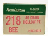 Remington 218 Bee Ammunition 46 Grain Hollow Point 50 Rounds - 2 of 3