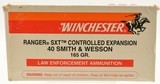 Winchester Ranger SXT 40 Smith & Wesson 165gr. CE (50) - 1 of 3