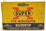 Vintage Western Super X Silvertip 270 Win 130 Grain 17 Rounds - 1 of 3