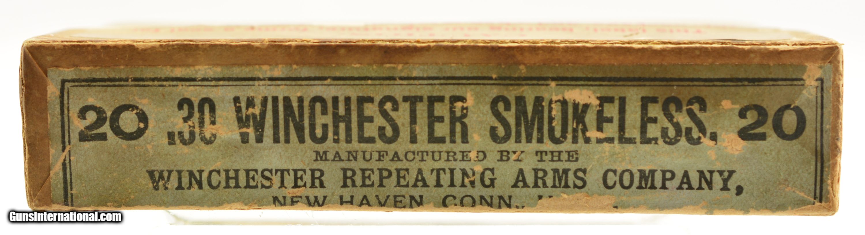 Circa 1900 Winchester 30-30 Ammo Box .30 Win Smokeless Model 94