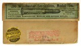 Circa 1900 Winchester 30-30 Ammo Box .30 Win Smokeless Model 94 - 1 of 7