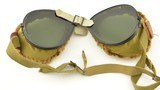 Excellent WWII A-9 Flight Helmet and Goggles - 8 of 11
