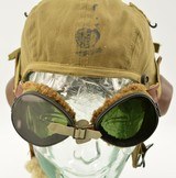 Excellent WWII A-9 Flight Helmet and Goggles - 5 of 11