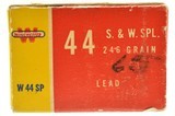 Excellent Winchester "1954" Style Box 44 S&W Special Ammo Full Box - 3 of 6