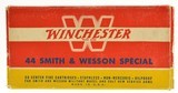 Excellent Winchester "1954" Style Box 44 S&W Special Ammo Full Box - 1 of 6