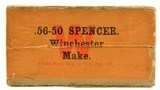 Very Rare Sealed! Winchester 56-50 Spencer RF Ammo Square Box 25 Round - 2 of 6