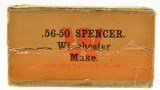 Very Rare Sealed! Winchester 56-50 Spencer RF Ammo Square Box 25 Round - 4 of 6