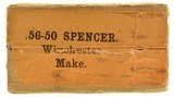Very Rare Sealed! Winchester 56-50 Spencer RF Ammo Square Box 25 Round - 3 of 6