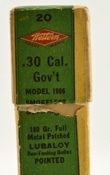 Scarce "Red Diamond" Western Ammo 30 Gov't 1906 Lubaloy Boat-Tail - 4 of 8