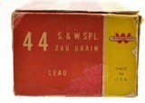 Vintage Winchester 44 S&W Special Lead bullet Full Box 50 Rounds - 4 of 7
