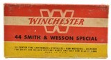Vintage Winchester 44 S&W Special Lead bullet Full Box 50 Rounds - 6 of 7