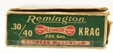 Scarce Rem-UMC Double Train Express 'Dogbone' 30-40 Krag Mushroom Ammo - 2 of 7