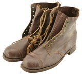 WWII Combat Boots Swedish Made 1943 Sz 46 - 1 of 6