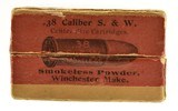 Very Nice Winchester "Picture Box" S&W 38 Smokeless Smith & Wesson Rev - 5 of 7