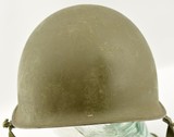 Korean War Era US M1 Helmet w/ Clergy Cross and Name - 4 of 14
